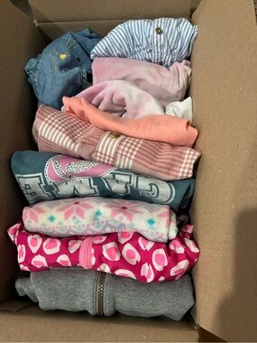 Mixed Girls' Clothing Bundle - Pink, Gray, Blue Assortment
